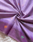 Lavender Premium Soft Ikkat Cotton with Pichwai Pattern Saree