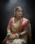 Soft Silk with Rich Dual Zari Woven Saree with Contrast Border