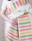 Cream Soft Silk Meenakari Zari Woven Saree with Unique Temple Border