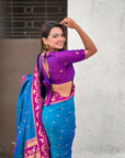 Rama Rajhans Paithani Silk Contrast Zari Woven Saree