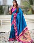 Rama Rajhans Paithani Silk Contrast Zari Woven Saree