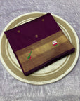 Wine Pure Look Paithani Zari Woven Saree