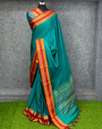 Rama Blue Traditional Narayanpet Mul Cotton Saree