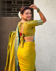 Mehendi Green Soft Patola Silk Saree with Bandhani Weaves Saree