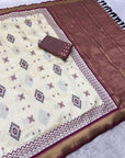 Magenta Premium Soft Ikkat Pochampally Patola Silk Saree