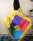 Light Yellow Premium Silk with Zari Work & Rangoli Pallu