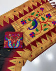 Black Vidya Balan Inspired Muniya Temple Paithani Silk Saree