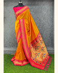 Gold Premium Traditional Maharani Paithani Silk Saree
