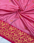 Pink Soft Silk Zari Woven Saree with Butterfly Concept Saree