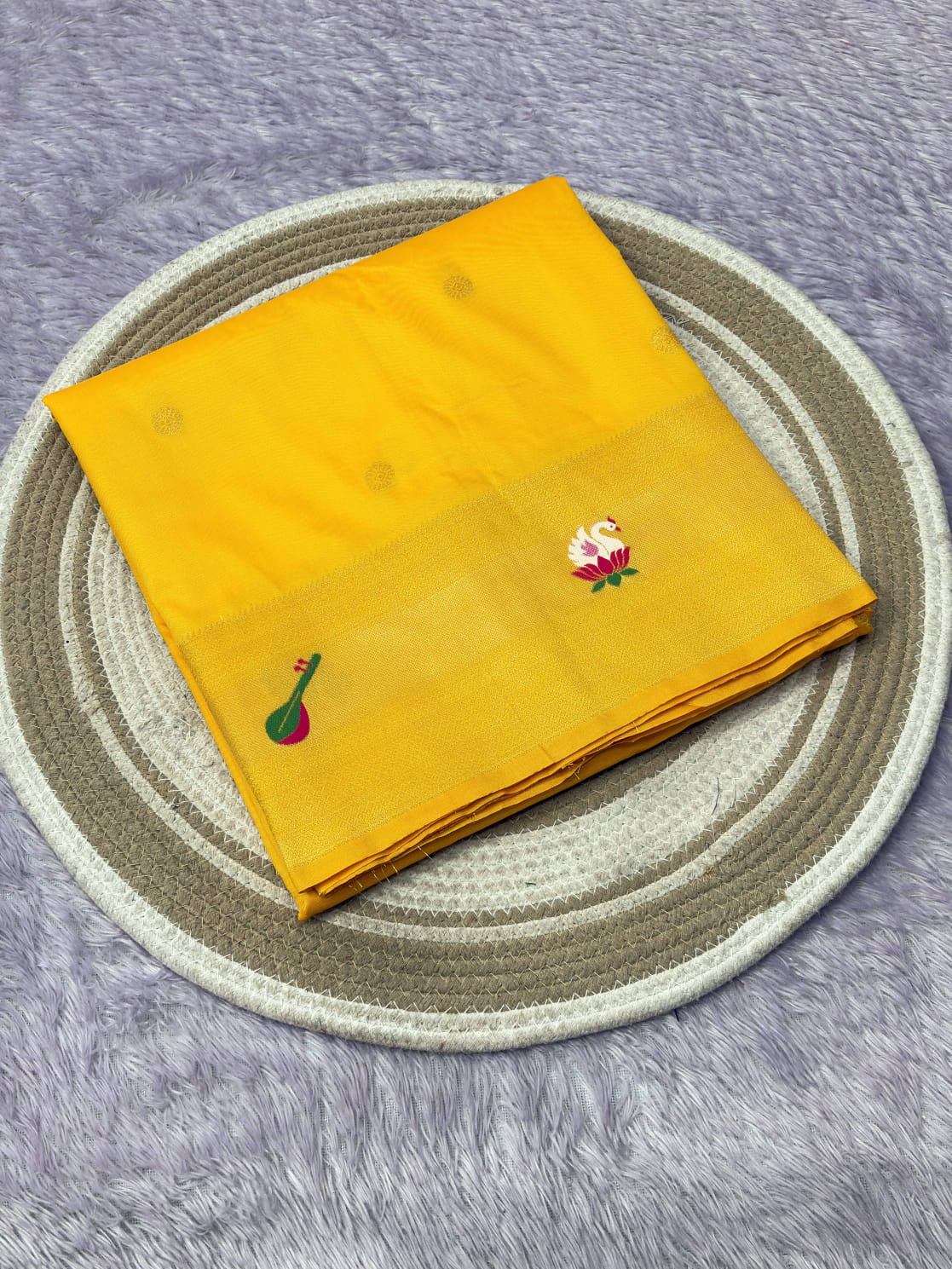 Yellow Pure Look Paithani Zari Woven Saree