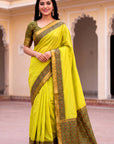 Mehendi Green Soft Ikkat Pochampally Patola Silk Zari Woven Saree
