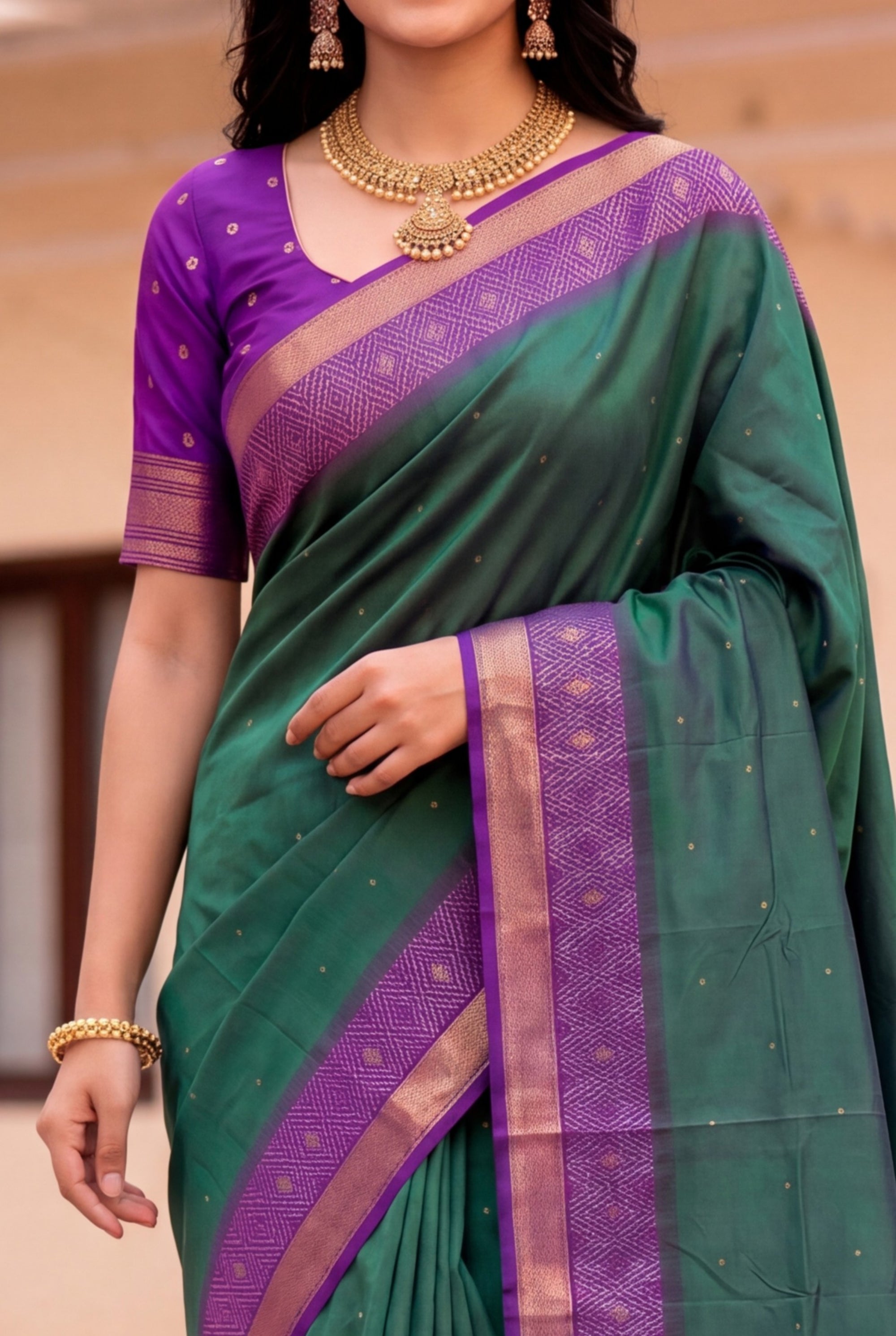 Peacock Blue Soft Ikkat Pochampally Patola Silk Zari Woven Saree